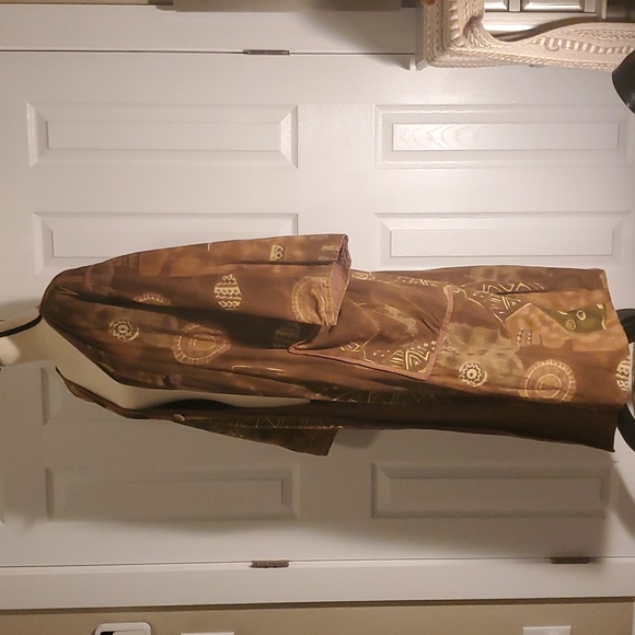 Ethnic print reversible duster coat - Picture 3 of 9